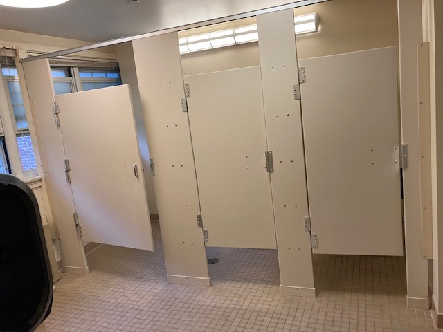 Fairfield Hall wing section toilet area